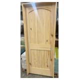28' x 80' LH 2-Panel Arch Top Pine Interior Door