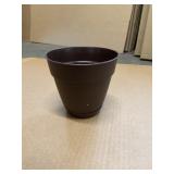 Stack of (24) 6' Newbury Round Planter in Cocoa