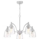 Quoizelï¿½ 5-Bulb Chandelier in Nickel