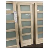 28' x 84' 5 Panel Poplar Barn Door Slab x2