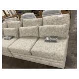 2-Cushion Armless Loveseat in Boston Oyst