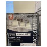 Hampton Bay 24' Vanity Light in Nickel