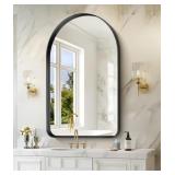 Nimury 30'x48' Arched Top Black Frame Mirror