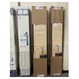 30' Full Louver Bi-Fold Door x 2