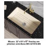 Miuara Fireclay Undermount Kitchen Sink