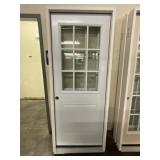 32' x 80' RH Steel 9-Lite Exterior Door