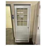 32' x 80' LH Steel 9-Lite Exterior Door