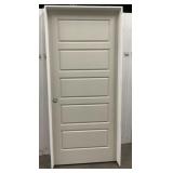 30' x 80' RH 5-Panel Primed Wood Door