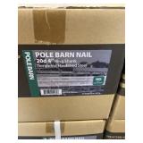 50lb Box of 20d 4' Ring Shank Pole Barn Nails x 3