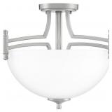 Quoizelï¿½ 2-Bulb Semi-Flush Mount in Nickel