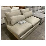 2 Seat Couch Piece in Black/White Cross-Stich