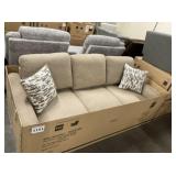Sofa in Fantastic Sand w/ Throw Pillows