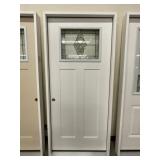 36' x 80' RH Fiberglass Craftsman Style Ext. Door