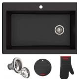 Krausï¿½ 33' Black Granite Single Bowl Sink