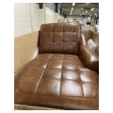 Right Armless Chaise in Clayton Brown