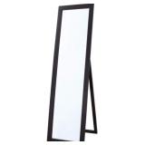 64' x 18' Black Floor Mirror