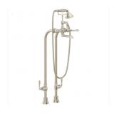 DXV Brushed Nickel Floor Mount Tub Filler