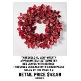 Threshold XL Leaf Wreath x 2