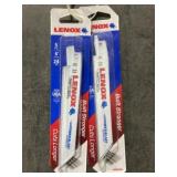 Lenox 5Pack 6" 24T Reciprocating Blades x2
