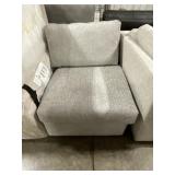Armless Single Seat Chair in Collin Gray
