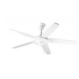 Progress Lighting 54" 5-Blade Ceiling Fan-White