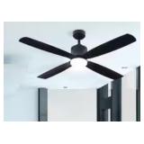 52" 4-Blade Ceiling Fan w/ Light Kit in MB