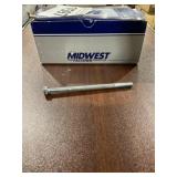 Box of (50) 5/16-18 x 5 Zinc Coarse Hex Bolts
