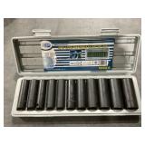 SAE 12Pc 1/2" DR. Deep Impact Socket Set