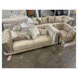 3Pc Romance Couch/Chair Set in Beige