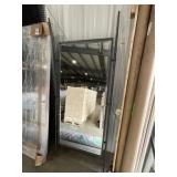 28" x 70" Wrought-Iron Mirror w Stand
