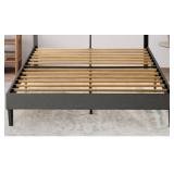 RTA Simple Full-Size Bed Frame in Gray