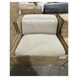 Armless Dual Powered Recliner in Soho Sand