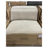 Armless Dual Powered Recliner in Soho Sand