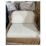 Armless DP Recliner Seat in Connor Ivory