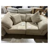 (2) Single Seat Corner Chairs in Modern Sand