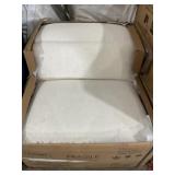 Armless DP Recliner Seat in Connor Ivory