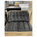 Armless Single Seat Chair in Coco Dark Brown