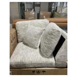 Single Seat Corner Wedge Chair in Fabulous Beige