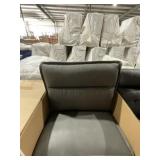 Single Seat Armless Chair in Napa Charcoal