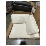 Armless Single Seat Corner Chair in Palo Natural