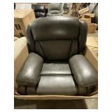 Single Seat Recliner with Armrests in Palmero Gray
