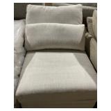 Single Seat Armless Chair in Winston Por