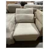 Single Seat Armless Chair in Winston Por