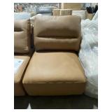 Single Seat Armless Chair in Morena Tan