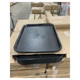 Box of (12) 14" x 18" Black Cafe Trays x 4