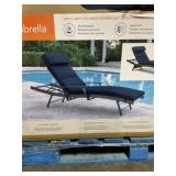 Sunbrella® Chaise Lounge Cushion in Navy x 2