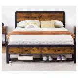 Towallmark Queen Bed Frame with Headboard