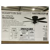 52" 4-Blade Ceiling Fan in Matte Black Finish