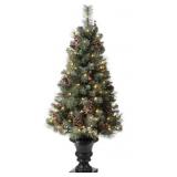 glitzhome® 4Ft Pre-Lit Artificial Christmas Tree