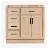 Ariel Hepburn 36" Right Cabinet in Natural Oak